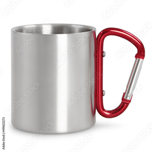 Cuadro en lienzo Steel camping mug