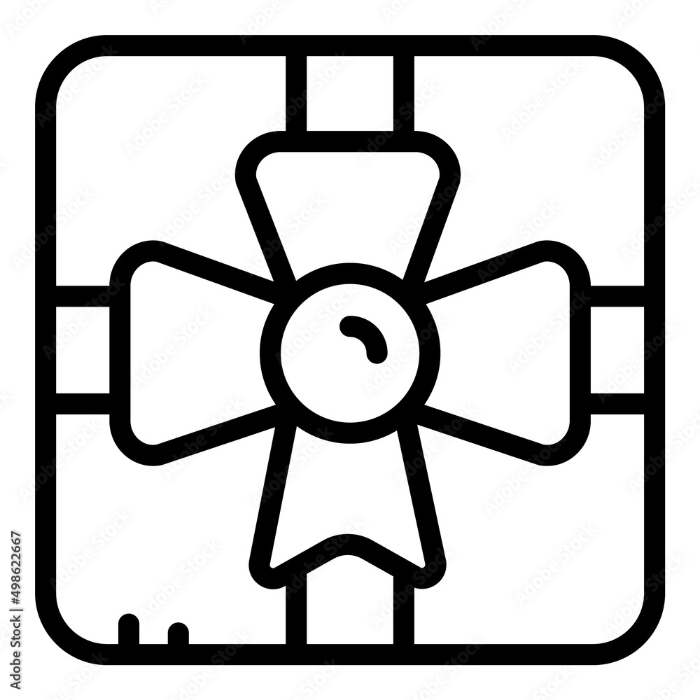 Gift Box Flat Icon Isolated On White Background Gift Box Flat Icon Isolated On White Background