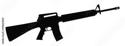 Vászonkép Gun icon isolated