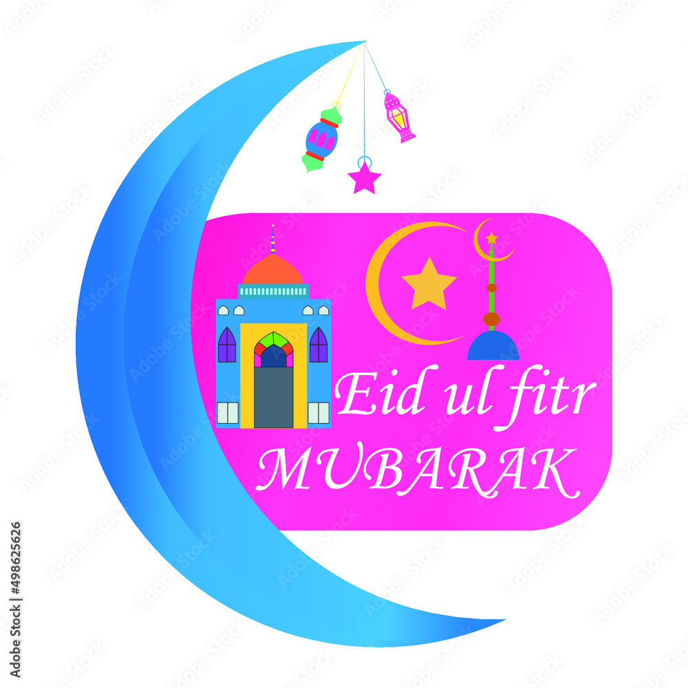 Eid Al fitr Festival namaz Masjid creative Design 
