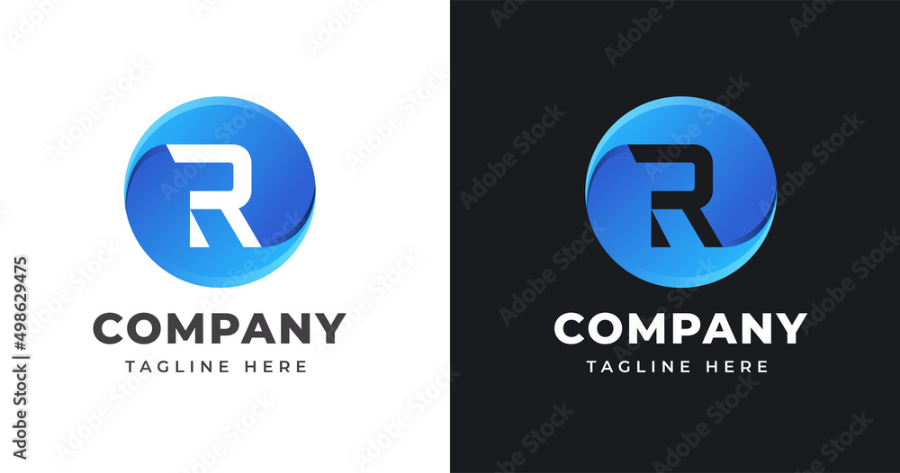 Letter R logo design template with circle
shape concept gradient element geometric Letter R logo design template with circle
shape concept gradient element geometric