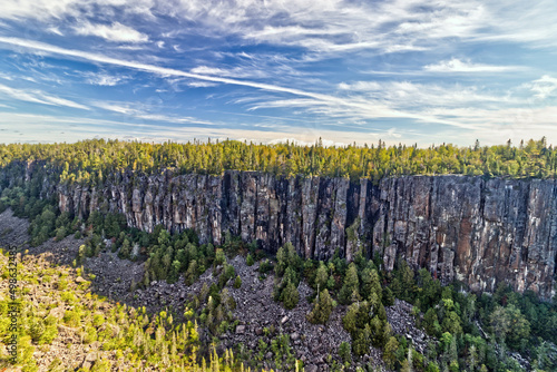 The kilometer long Canyon of Ontario - Ouimet Canyon, Thunder Bay, ON, Canada