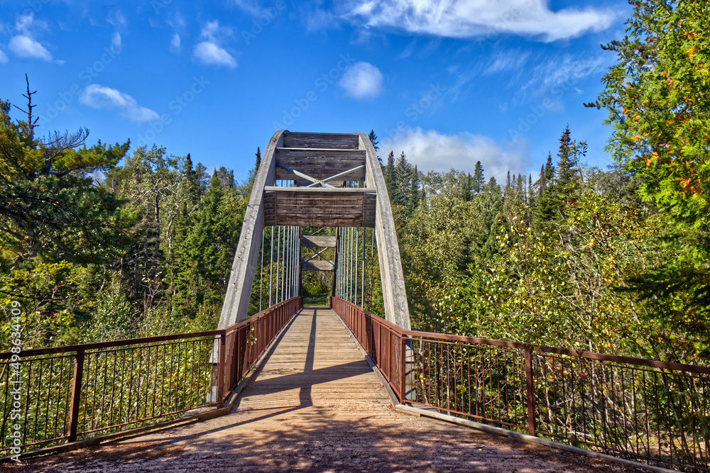 The bridge into the jungle - Ouimet Canyon, Thunder Bay, ON, Canada The bridge into the jungle - Ouimet Canyon, Thunder Bay, ON, Canada