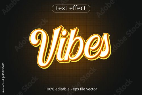 text effect gold vibes 