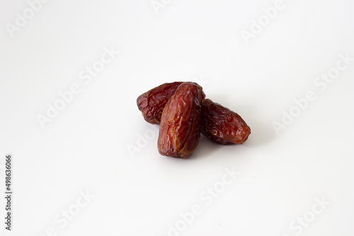 Date fruit isolated on white background