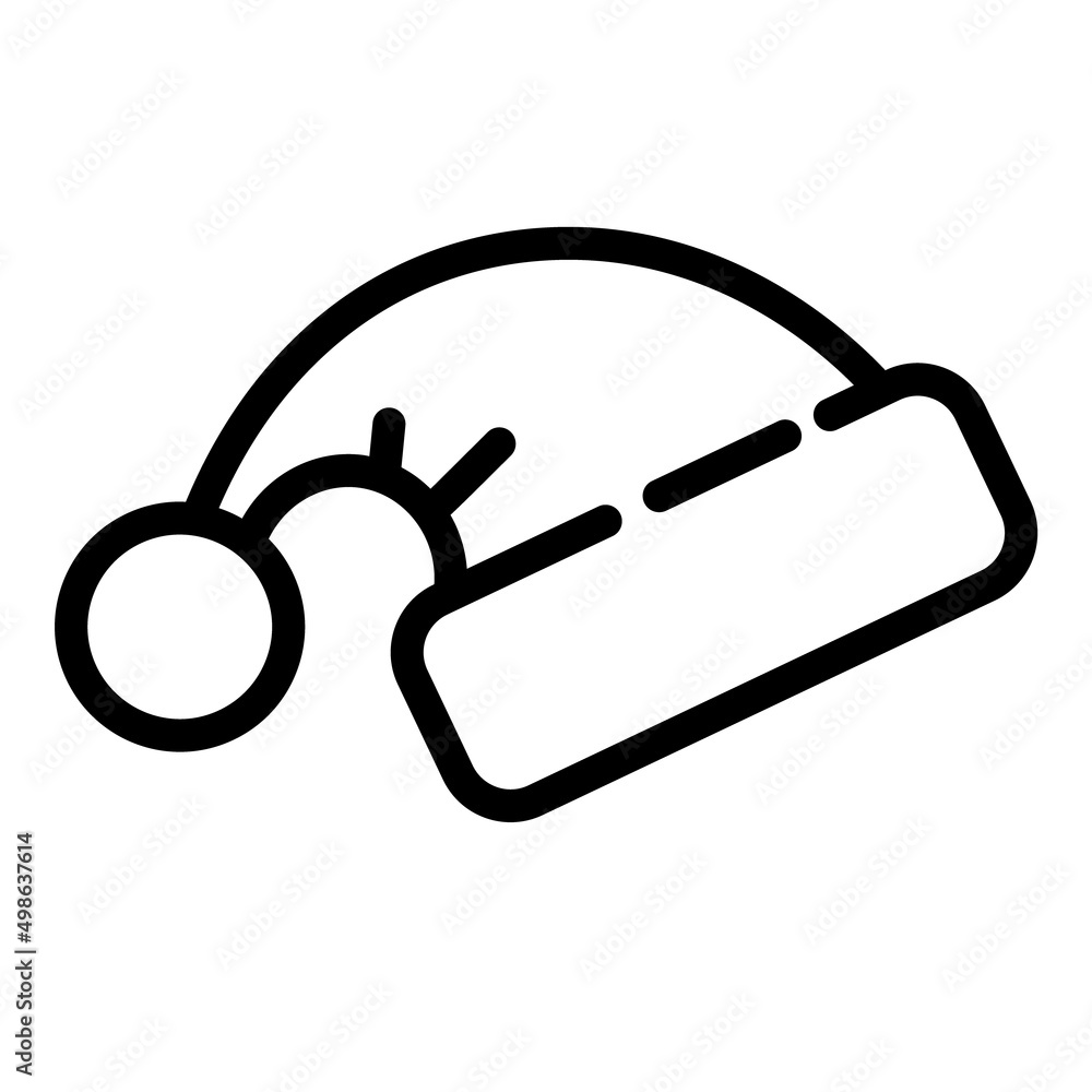 Santa Cap Flat Icon Isolated On White Background Santa Cap Flat Icon Isolated On White Background