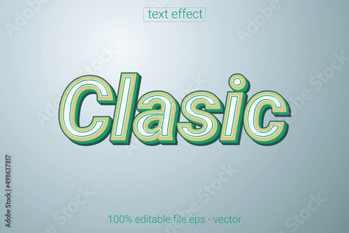 text effect clasic  vector file eps  photo