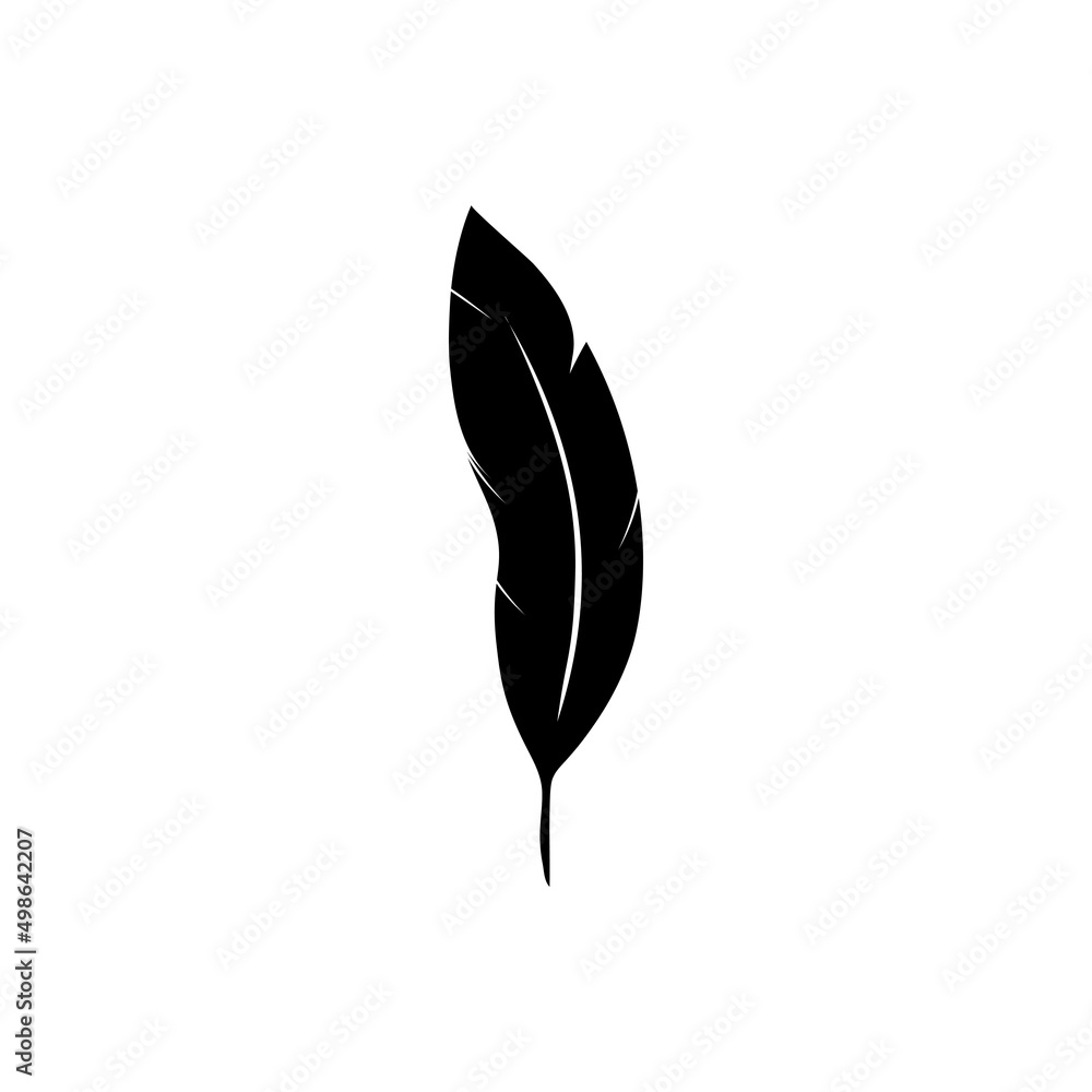 Feather icon logo template design Feather icon logo template design