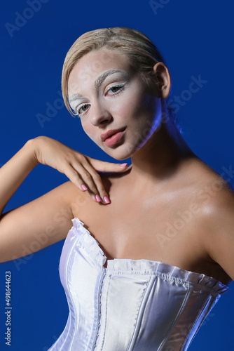 Portrait of beautiful woman...