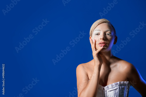 Portrait of beautiful woman...