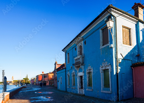 Colorful houses on Burano island