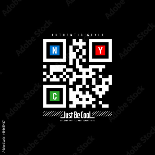nyc  typography for print t shirt
