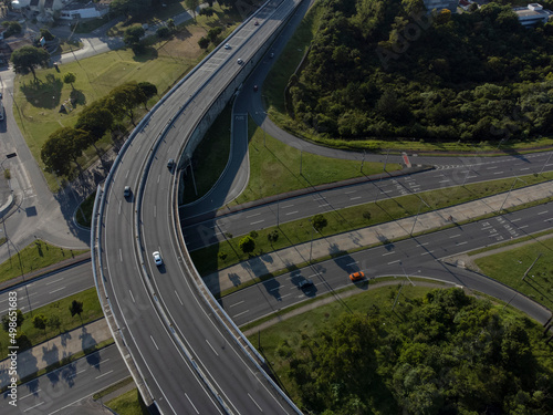 Cuadro en lienzo Green Line and BR 277 in Curitiba Parana Brazil.