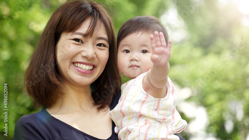 赤ちゃんとお母さん ポートレート