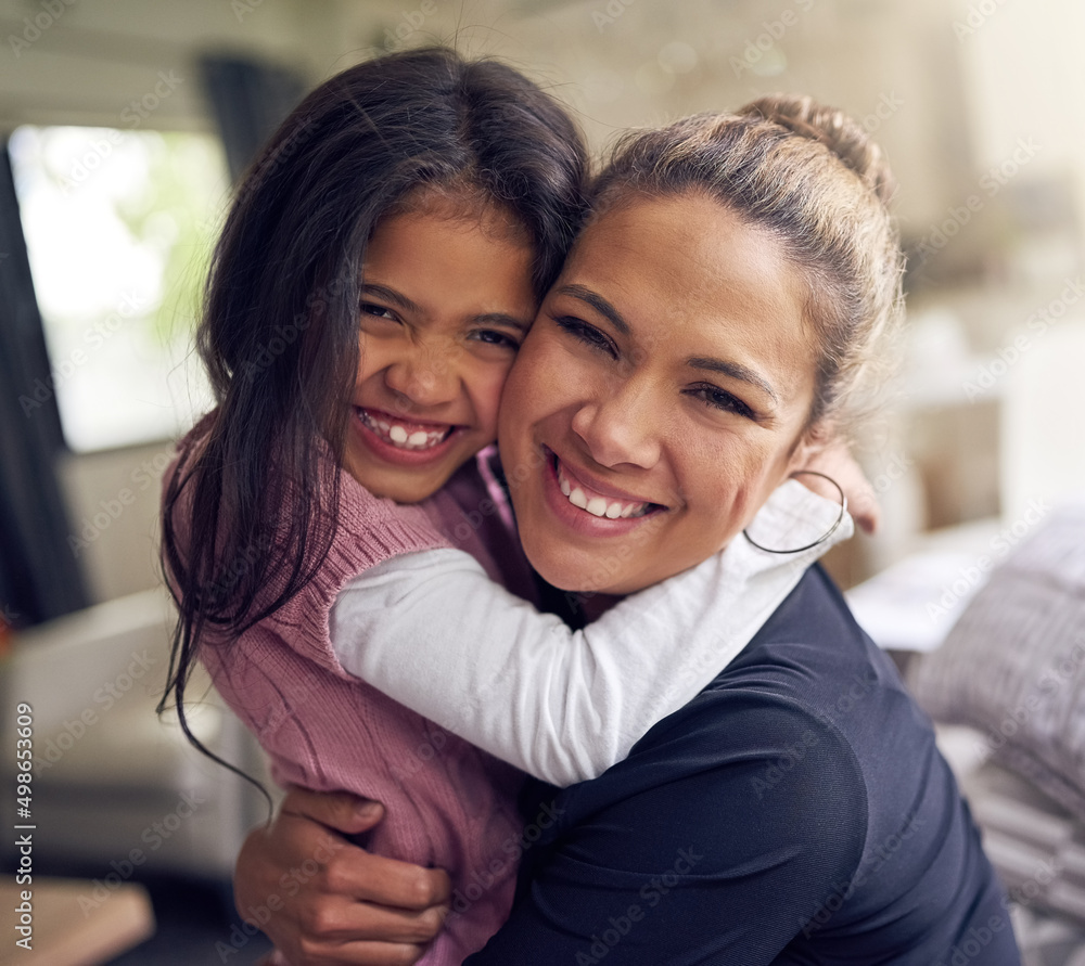Well always be best friends for life. Portrait of a mother and daughter bonding together at home. Well always be best friends for life. Portrait of a mother and daughter bonding together at home.