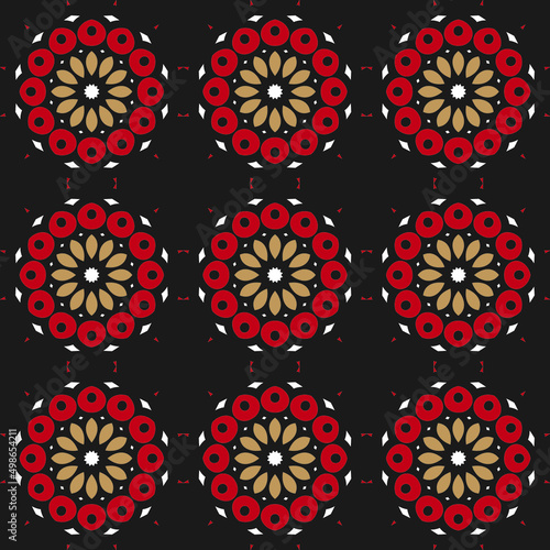 Indian floral seamless pattern background