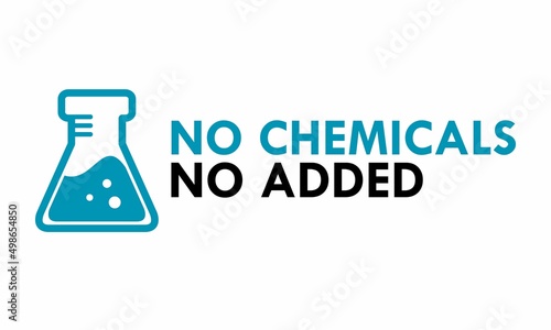 No chemicals logo design template illustration