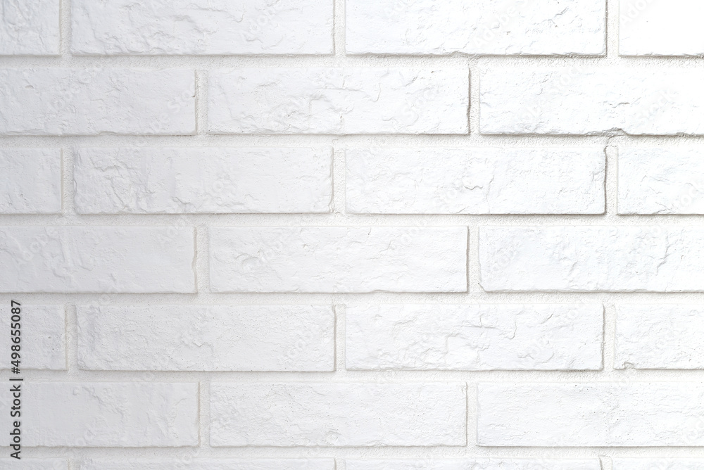 Light gray background with white bricks. copy space Light gray background with white bricks. copy space