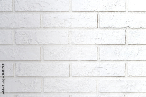 Light gray background with white bricks. copy space