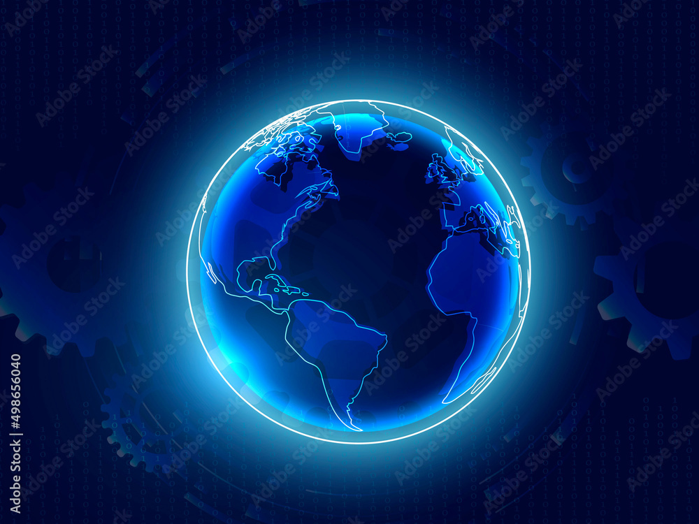 2d illustration abstract world concept 2d illustration abstract world concept