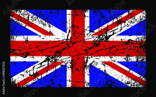 united kingdom flag distressed grunge
