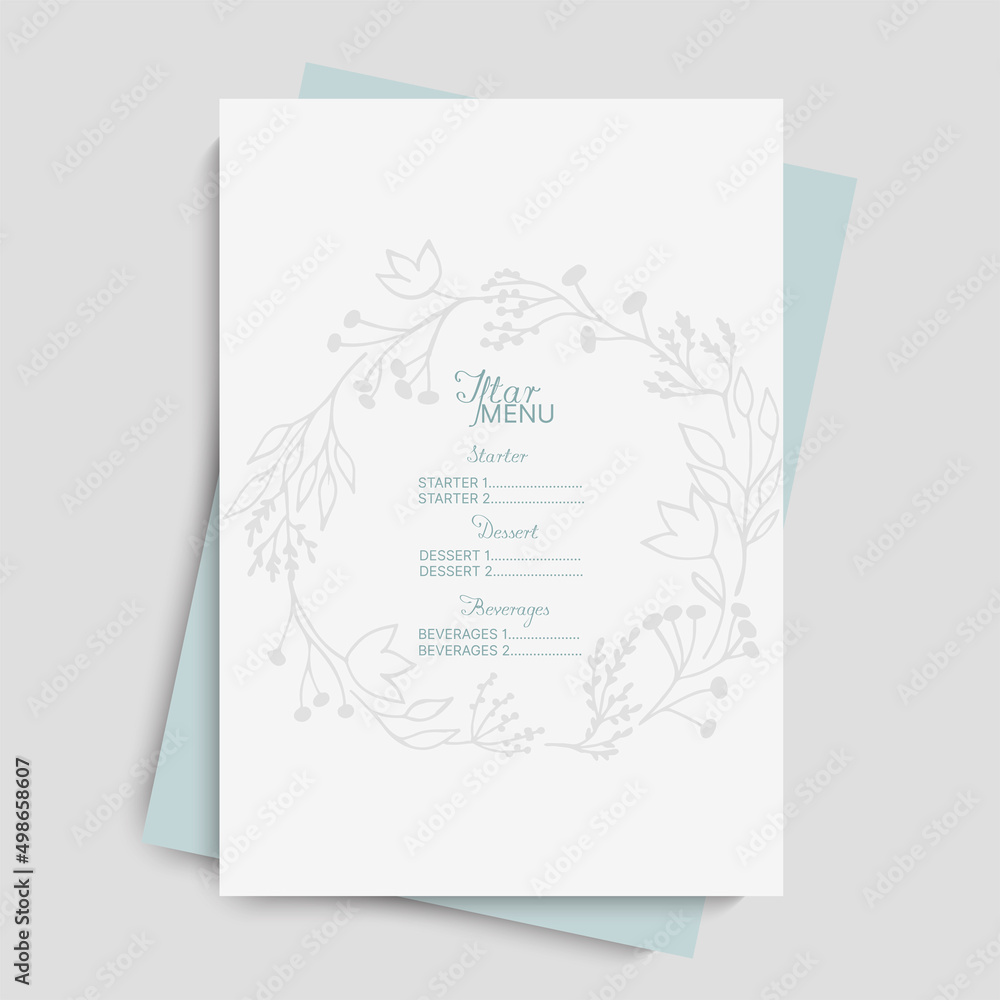 Arabic restaurant menu. Ramadan greeting card. Iftar Party Vector Arabic restaurant menu. Ramadan greeting card. Iftar Party Vector
