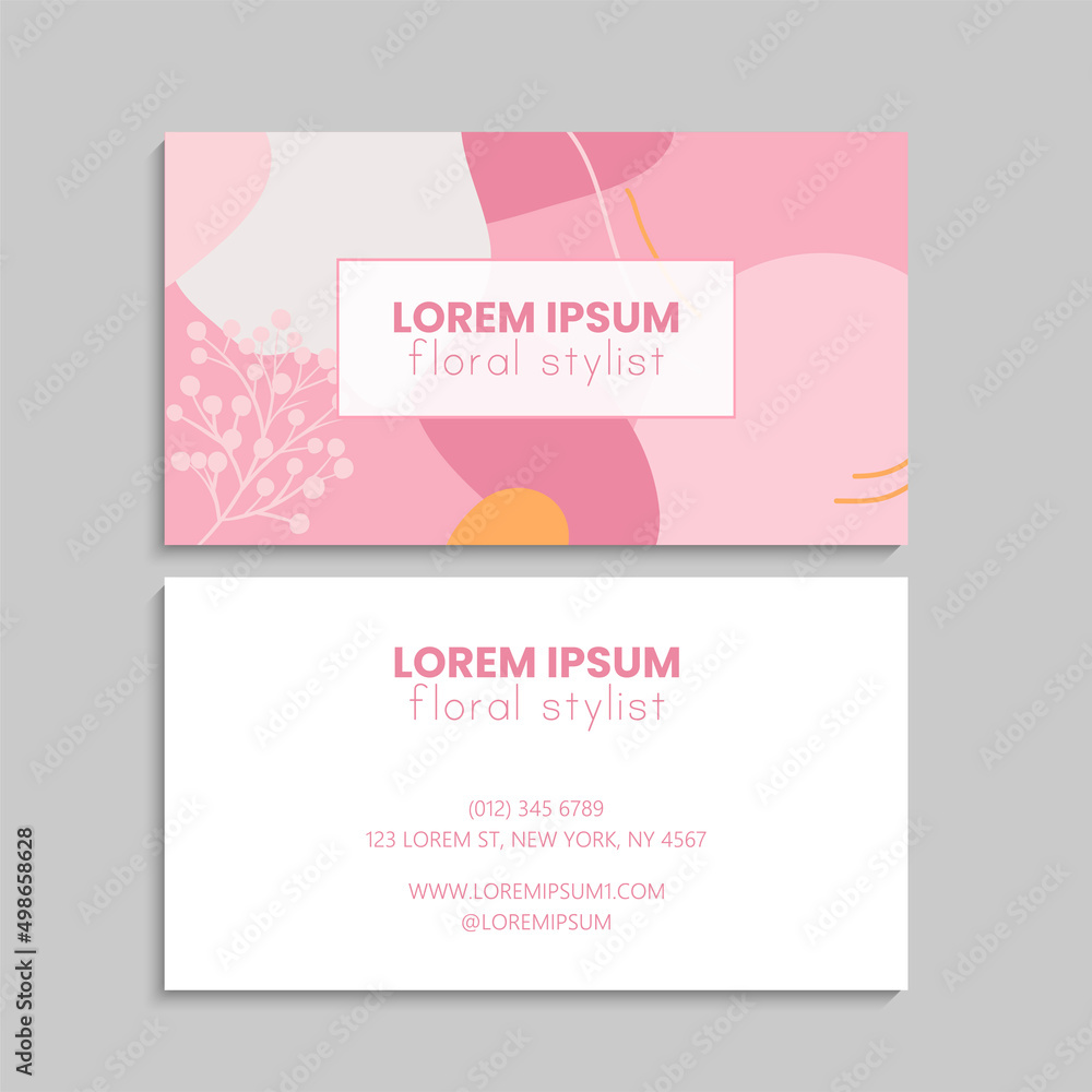 Vector abstract creative business cards (set template)