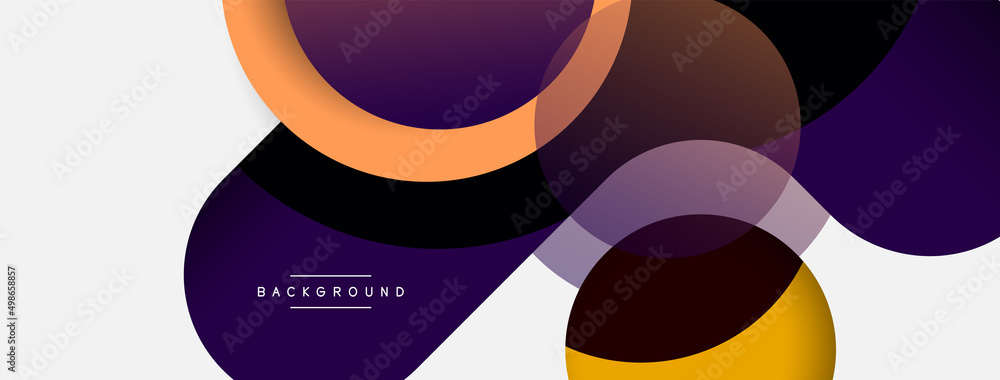 Circle and round shapes abstract background. Vector illustration for wallpaper banner background or landing page Circle and round shapes abstract background. Vector illustration for wallpaper banner background or landing page