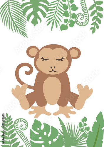 Tropical Animals cards templates