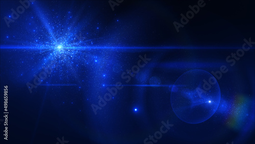 宇宙 星 星屑 空間 きらめく 星座 暗闇 ネイビー コバルトブルー 青 レンズフレ 反射