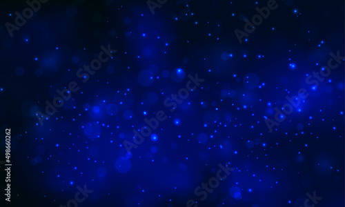bokeh blurred background blue