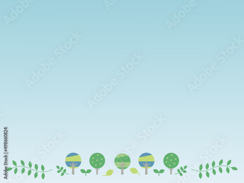 新緑の背景用のイラスト