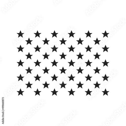 United States of America flag stars  50 Stars American Flag. Vector patriotic illustration 50 USA stars