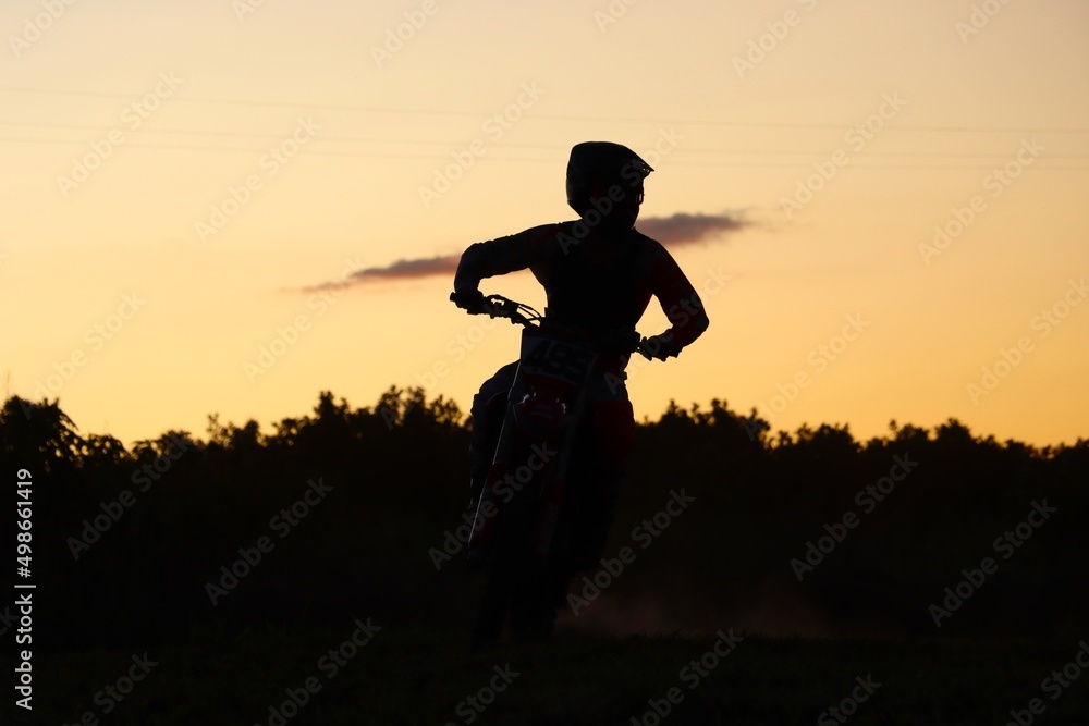 motocross silhouette