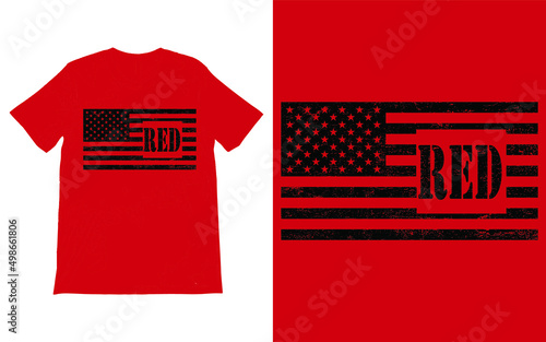 Red Friday T-Shirt Vector Design Vector, Remember Everyone Deployed T-Shirt, Remember Red Friday, Red Friday, Red Friday Gift, Military Gift,