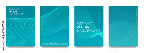 A set of laconic backgrounds with an underwater vibe.