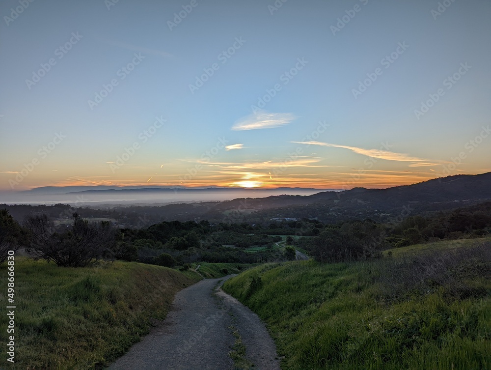 Fototapeta premium sunset in the mountains