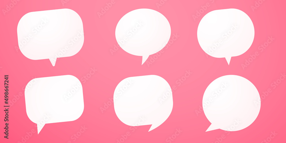 Speech Bubble set. Talk bubble. Cloud speech bubbles collection. Vector Design Speech Bubble set. Talk bubble. Cloud speech bubbles collection. Vector Design