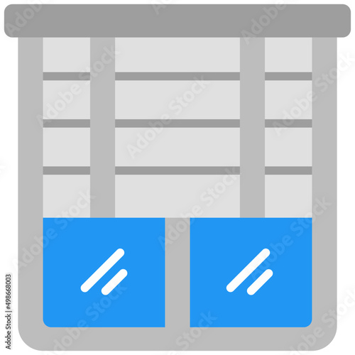 blinds flat icon