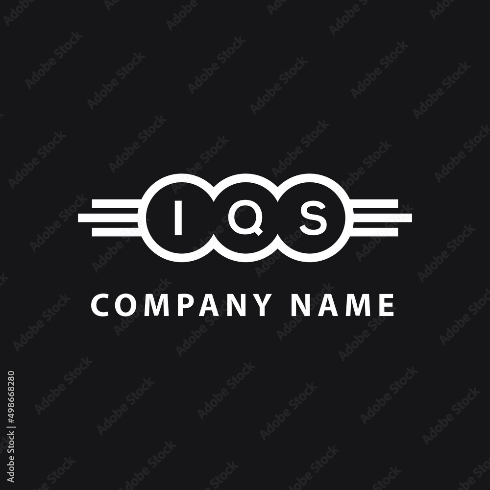 IQS letter logo design on black background. IQS creative initials letter logo concept. IQS letter design. IQS letter logo design on black background. IQS creative initials letter logo concept. IQS letter design.