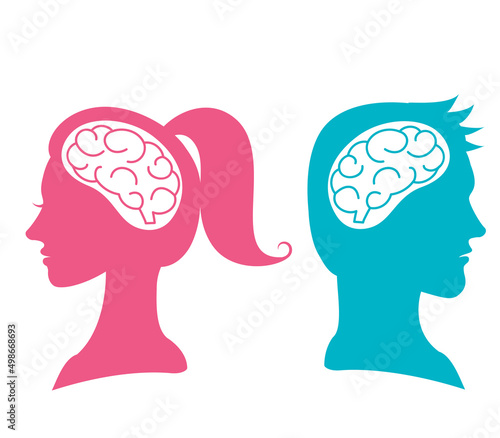 Gender and gender silhouettes and icons of men and women.