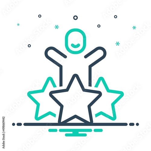 Mix icon for satisfaction