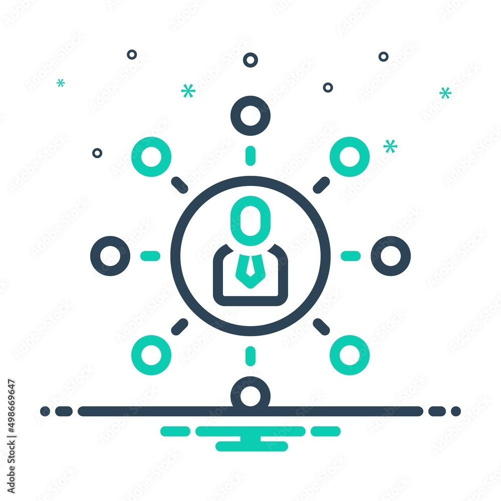 Mix icon for crm management