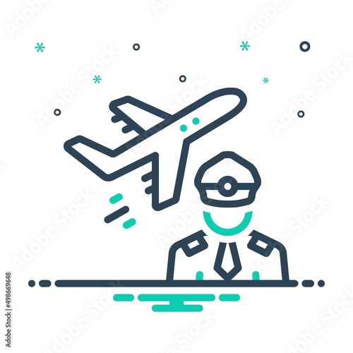 Mix icon for aviation