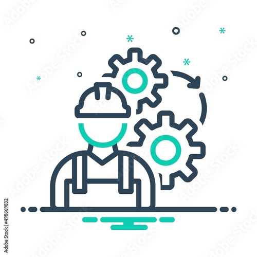 Mix icon for engineering