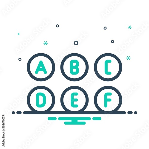 Mix icon for spelling