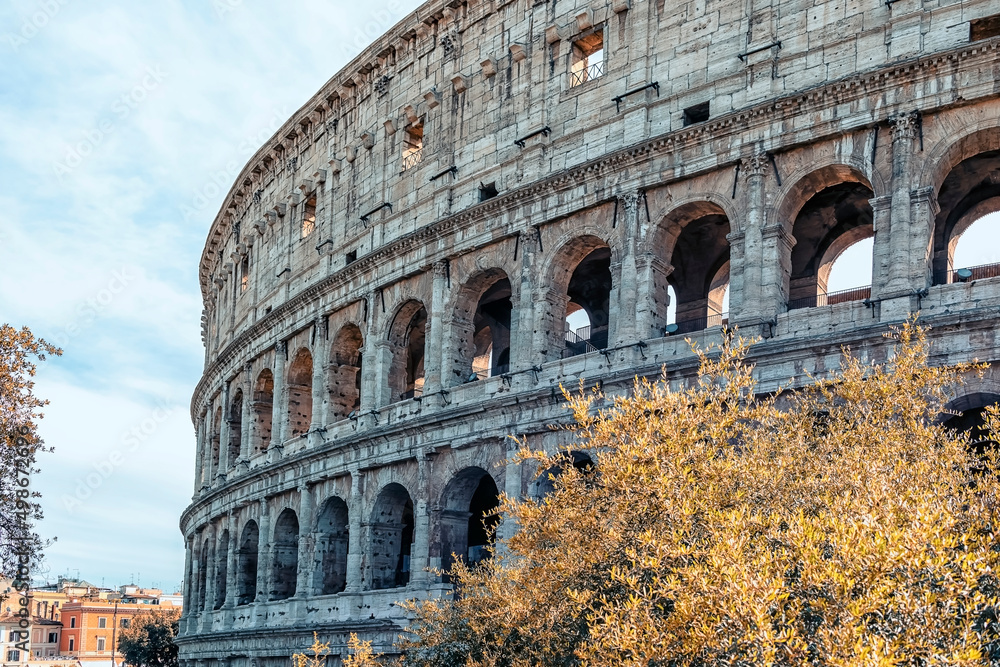 The Colosseum is the most famous monument in Rome.