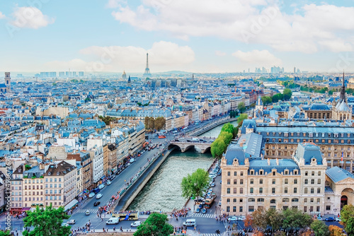 Paris city panorama in the daytime © Stockbym