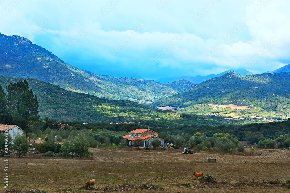 Corsica-view of the inland near Sartene