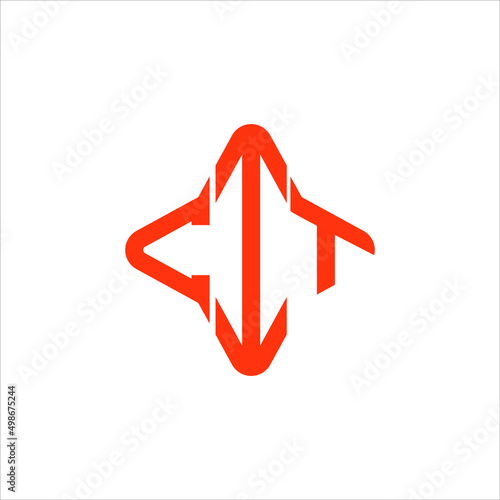 CIT letter logo creative design with vector graphic